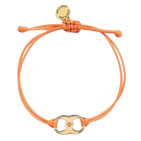 TORY BURCH • Embrace Ambition Orange Friendship Bracelet - Picture 1 of 2